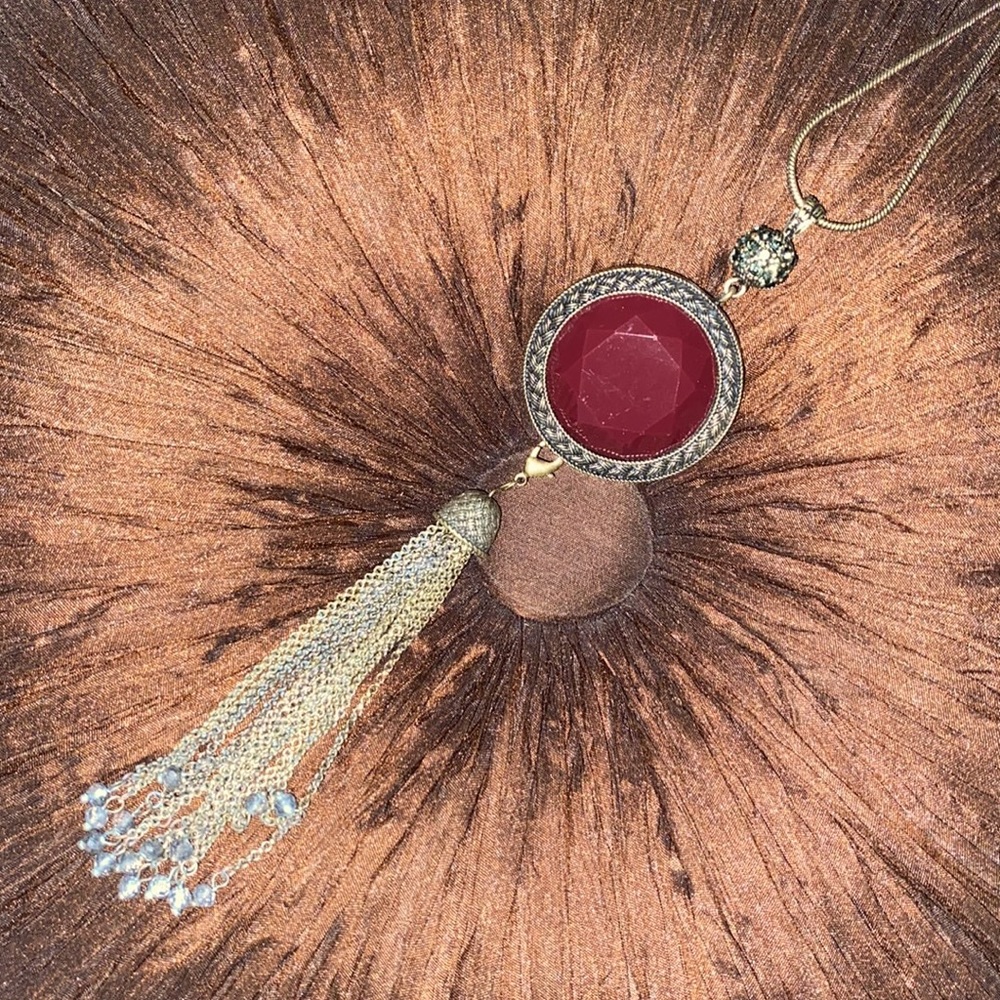 Double Sided Fashion Necklace 36”